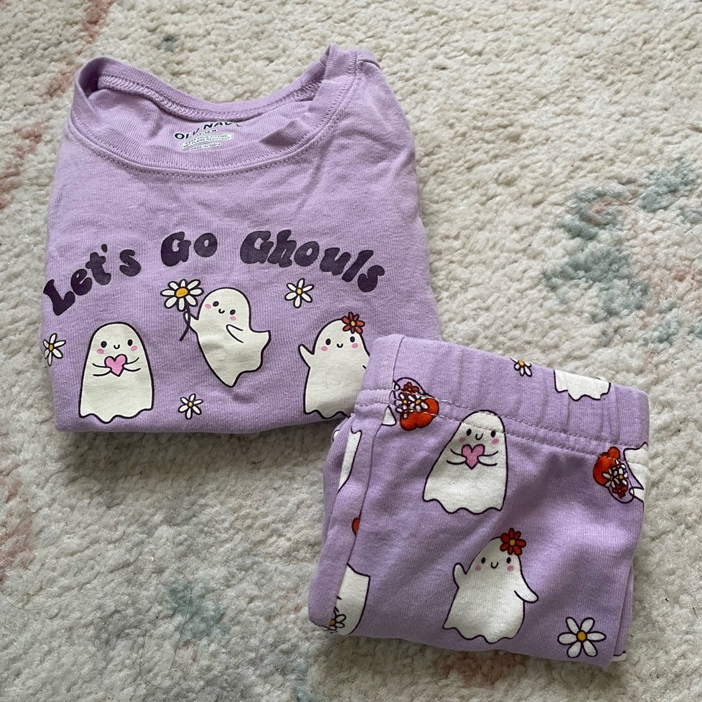 Let's Go Ghouls Kids Pajamas - Purple